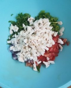 Preparing Ceviche