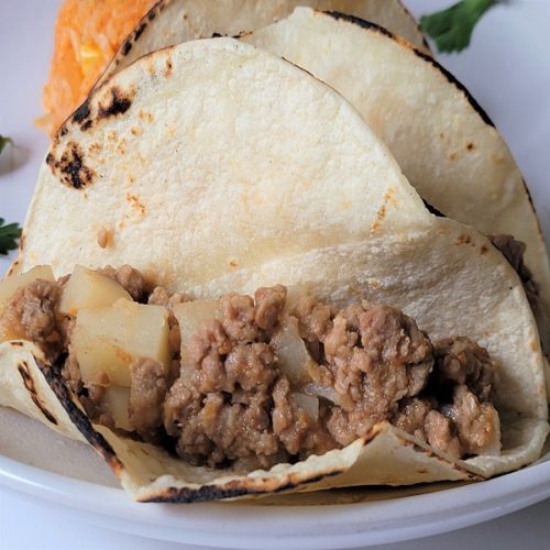 Vegan Mexican Picadillo con Papas, Ground Meat with Potatoes ...